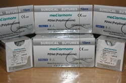 PDCatTM 45cm length size 2-0  box of 12 suture packets 24mm reverse cutting needle, Monofilament Absorbable